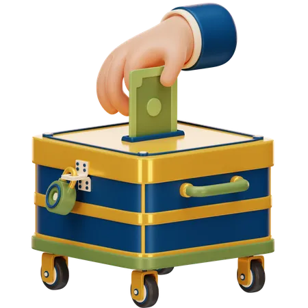 Caja de donación de caridad  3D Icon