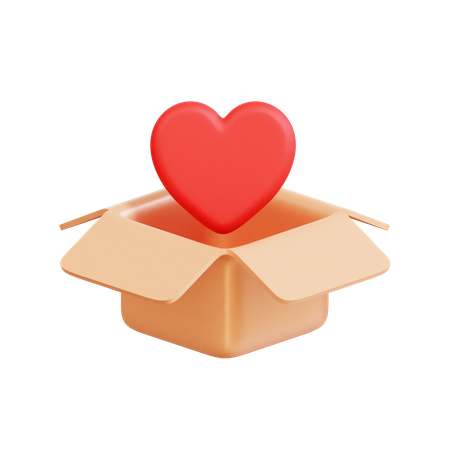 Donacion de corazon  3D Icon