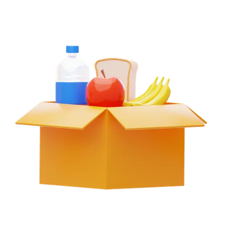 Donación de alimentos  3D Icon