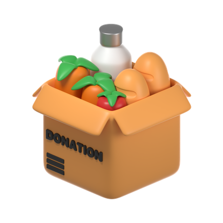 Donación de alimentos  3D Icon