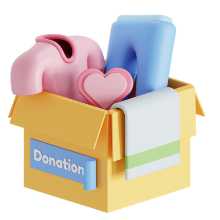 Donación de ropa  3D Icon