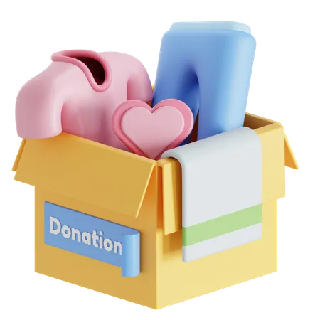 Donación de ropa  3D Icon