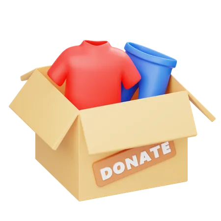 Donación de ropa  3D Icon