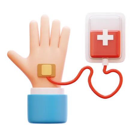 Donación de sangre  3D Icon