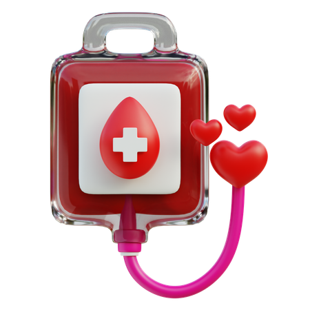 Donación de sangre  3D Icon