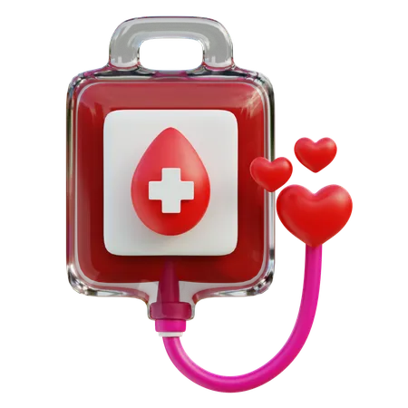 Donación de sangre  3D Icon