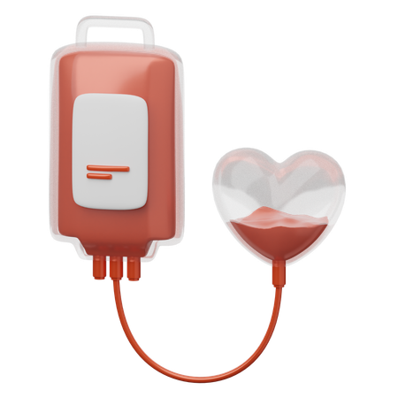 Donación de sangre  3D Icon