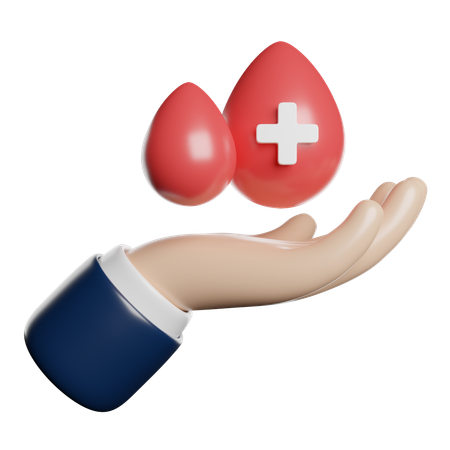 Donación de sangre  3D Icon