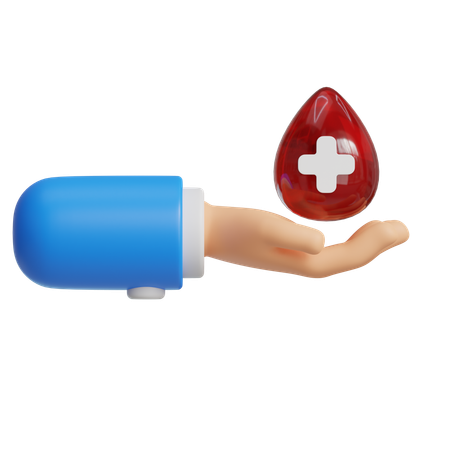 Donación de sangre  3D Icon