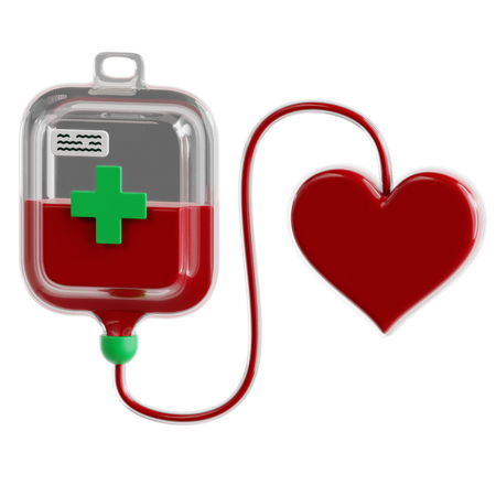 Donación de sangre  3D Icon