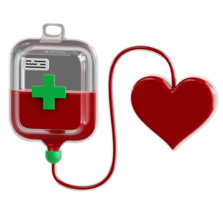 Donación de sangre  3D Icon