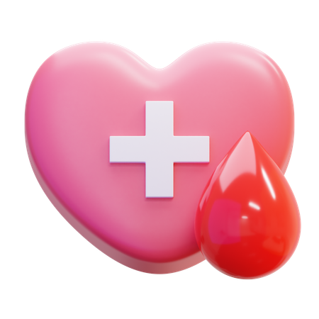 Donación de sangre  3D Icon