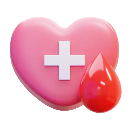 Donación de sangre  3D Icon