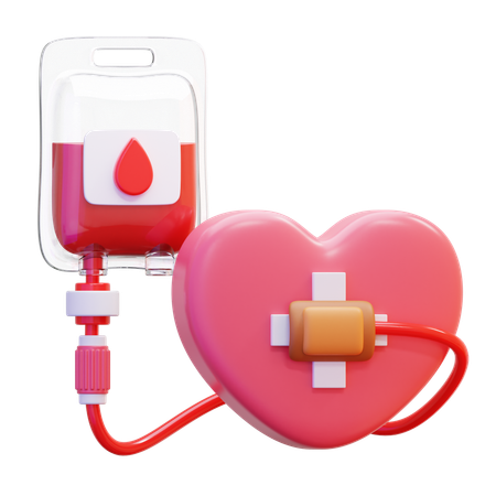 Donación de sangre  3D Icon