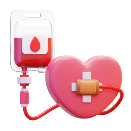 Donación de sangre  3D Icon