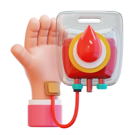 Donación de sangre  3D Icon