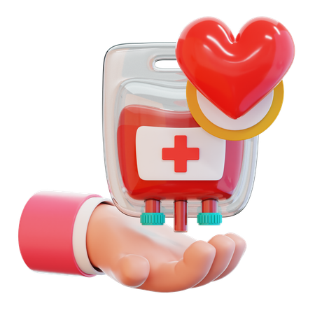 Donación de sangre  3D Icon