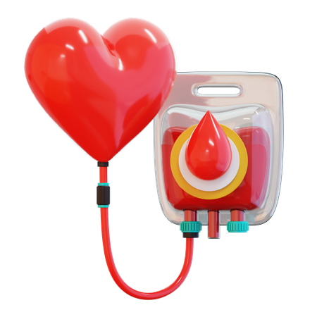 Donación de sangre  3D Icon