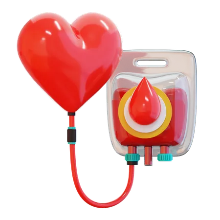 Donación de sangre  3D Icon