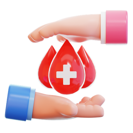 Donación de sangre  3D Icon