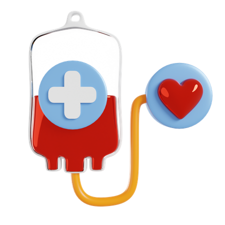 Donación de sangre  3D Icon