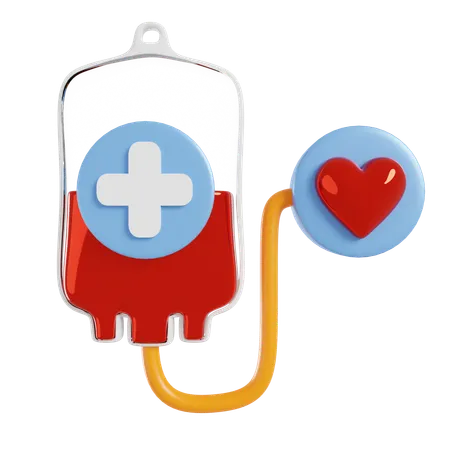 Donación de sangre  3D Icon