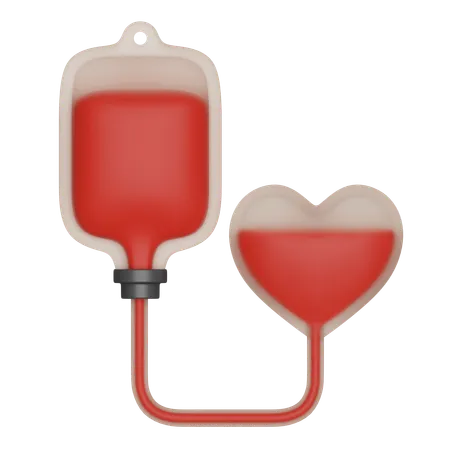 Donación de sangre  3D Icon