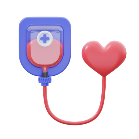 Donación de sangre  3D Icon