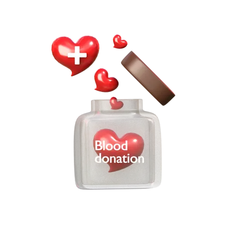 Donación de sangre  3D Icon