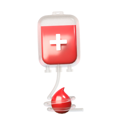 Donación de sangre  3D Icon