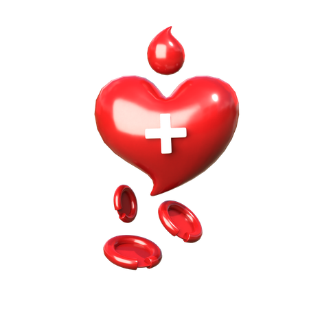 Donación de sangre  3D Icon