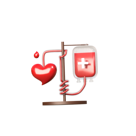 Donación de sangre  3D Icon