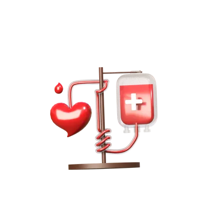 Donación de sangre  3D Icon