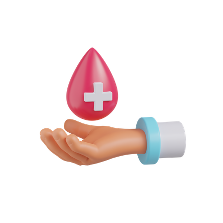 Donación de sangre  3D Icon