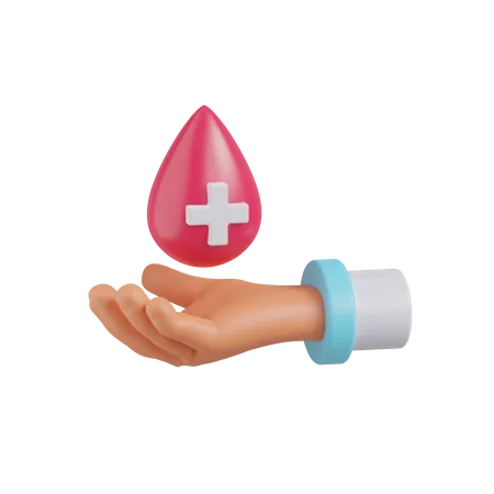 Donación de sangre  3D Icon