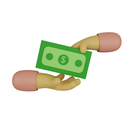 Dinero de donación  3D Icon