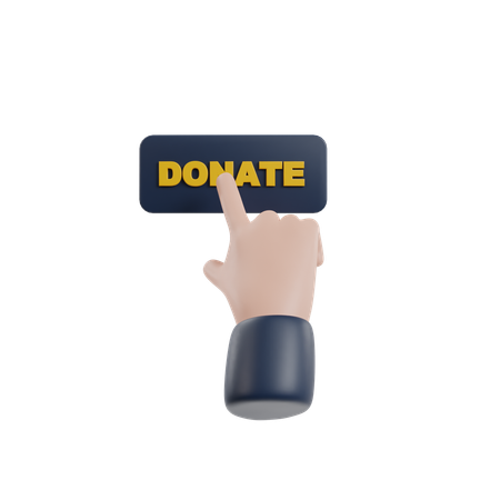 Donación en línea  3D Icon