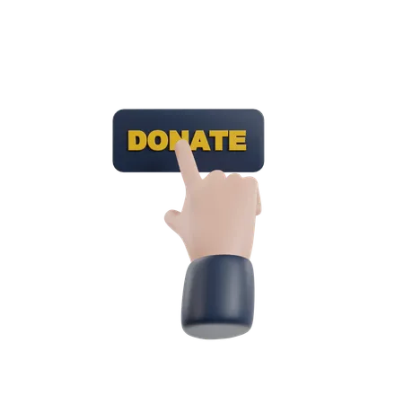 Donación en línea  3D Icon