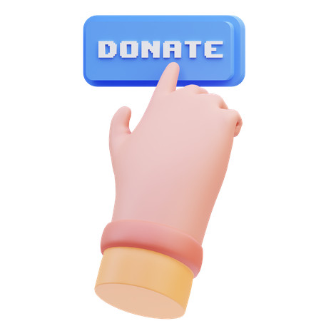 Donación en línea  3D Icon