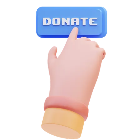 Donación en línea  3D Icon