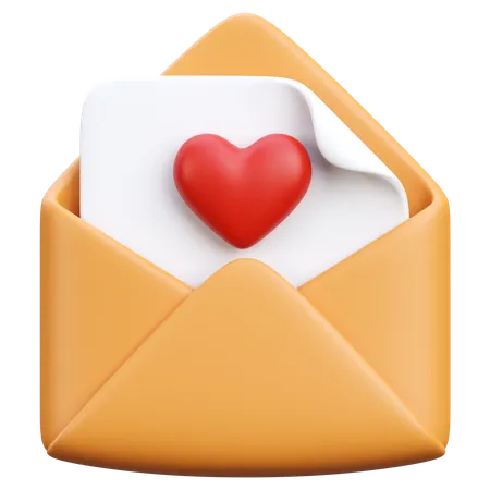 Correo de donación  3D Icon