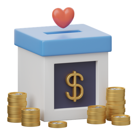 Donación monetaria  3D Icon