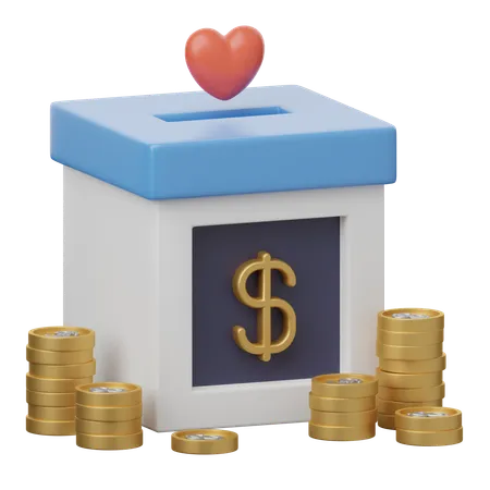 Donación monetaria  3D Icon