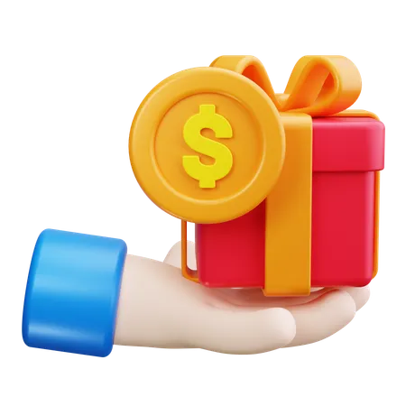 Regalo de donación  3D Icon