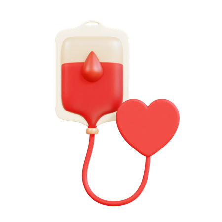 Donando sangre  3D Icon