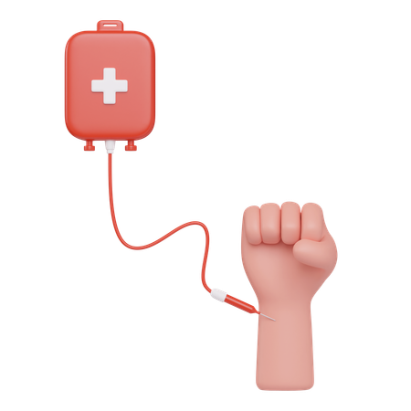Donar sangre  3D Icon