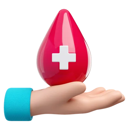 Donar sangre  3D Icon