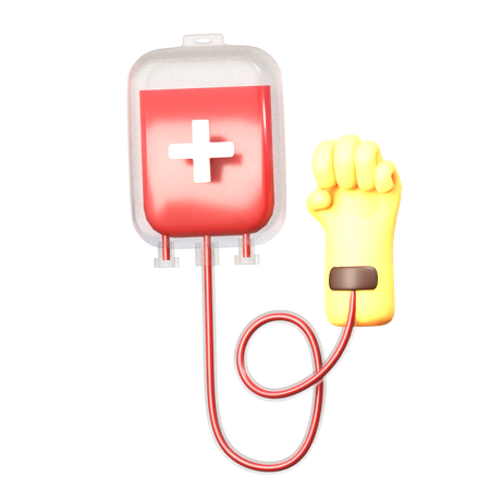 Donar sangre  3D Icon