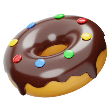 Donas de chocolate  3D Icon