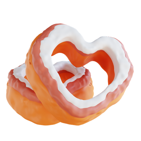 Donas de corazon  3D Icon